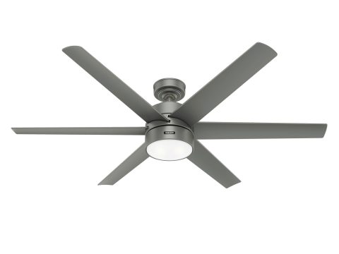 Ventilador de techo DC Solaria Silver 152 cm con LED