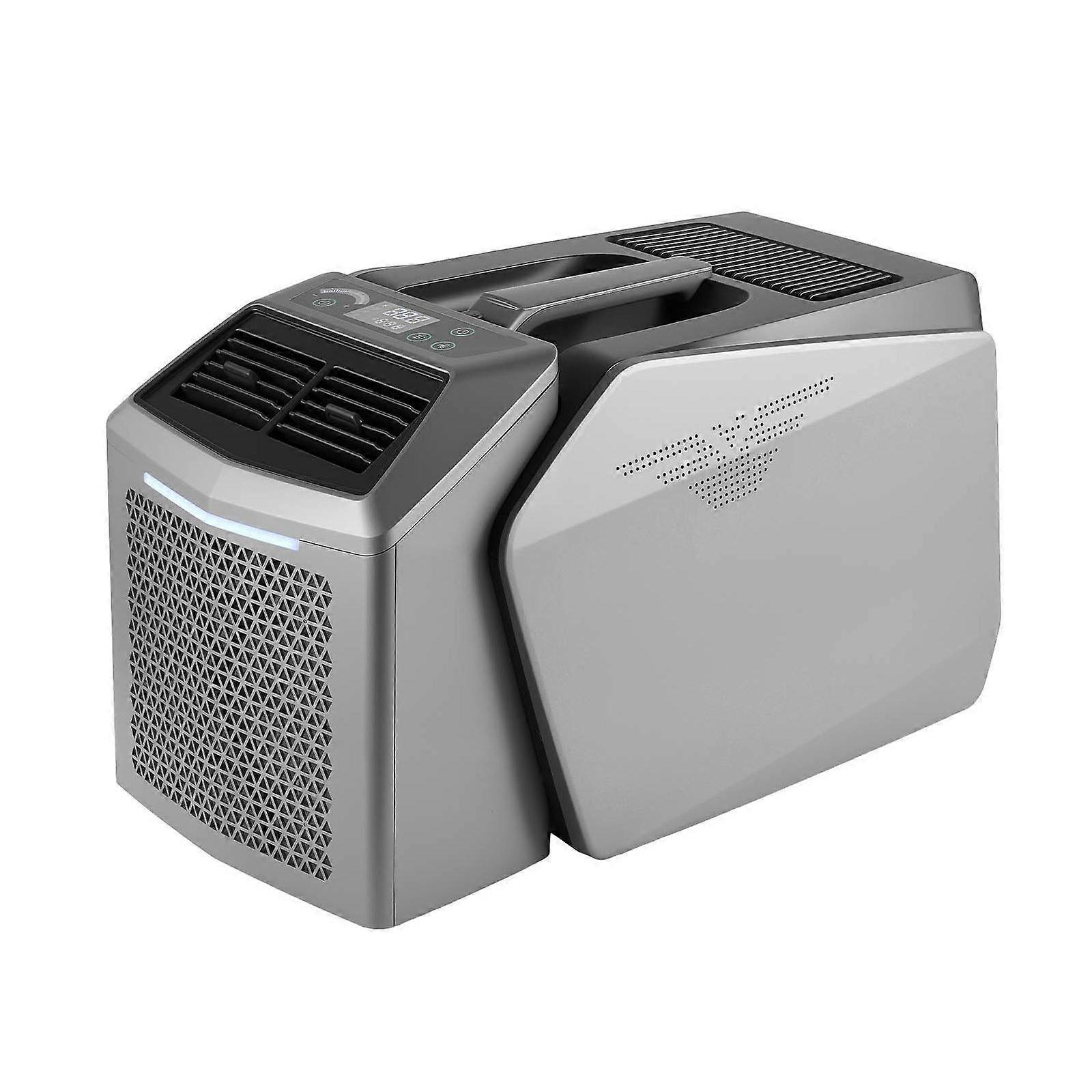 Aire acondicionado de camping portátil 4850 BTU, mando a distancia y controles táctiles, temperatura regulable hasta 1632 °C, caudal de aire de 200 m³/h, para autocaravana, gris oscuro - Imagen 5