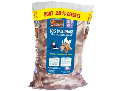 Astillas para encendido WOODSTOCK, saco de 40 litros + 10%; L10