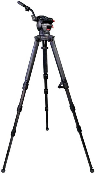 CARTONI Rótula fluida FOCUS 10 con trípode Stabilo