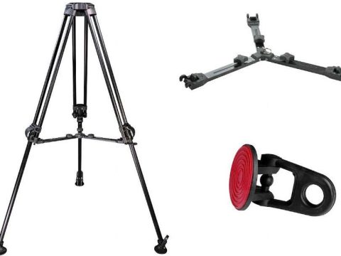 CARTONI Kit trípode KPTZ721/A100 + media bola para cámaras PTZ