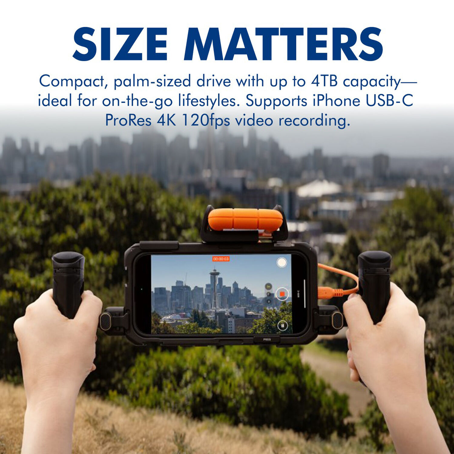 LACIE Disco Duro Rugged SSD4 4TB USB-C Naranja - Imagen 10
