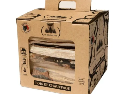Caja de 20l de leña para chimenea, estufa, horno de pizza, cocinas, barbacoa y brasero