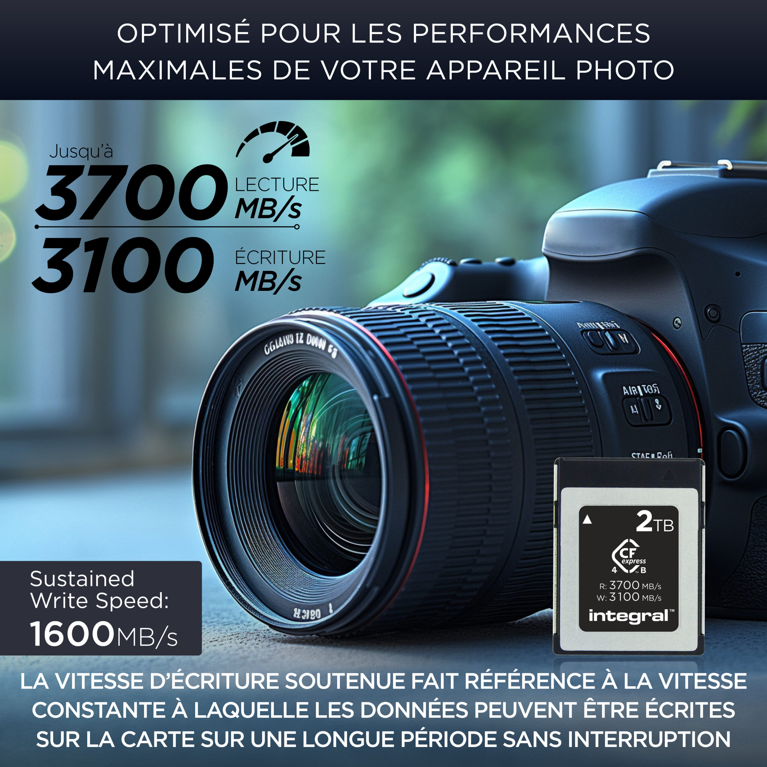 INTEGRAL Tarjeta CFEXPRESS Tipo B 4.0 2Tb 3700/3100MB/s - Imagen 3