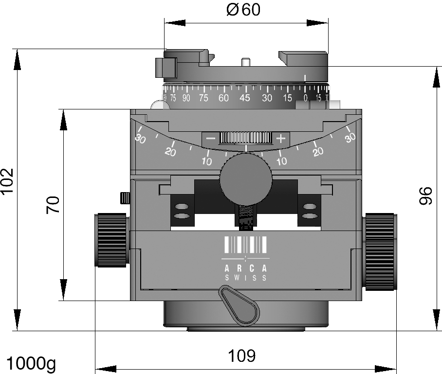 ARCA-SWISS Rótula C1 Cube monoballFix - Imagen 4