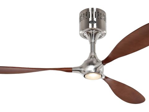 Ventilador de techo Helico Paddel Chrome / Walnut con mando a distancia