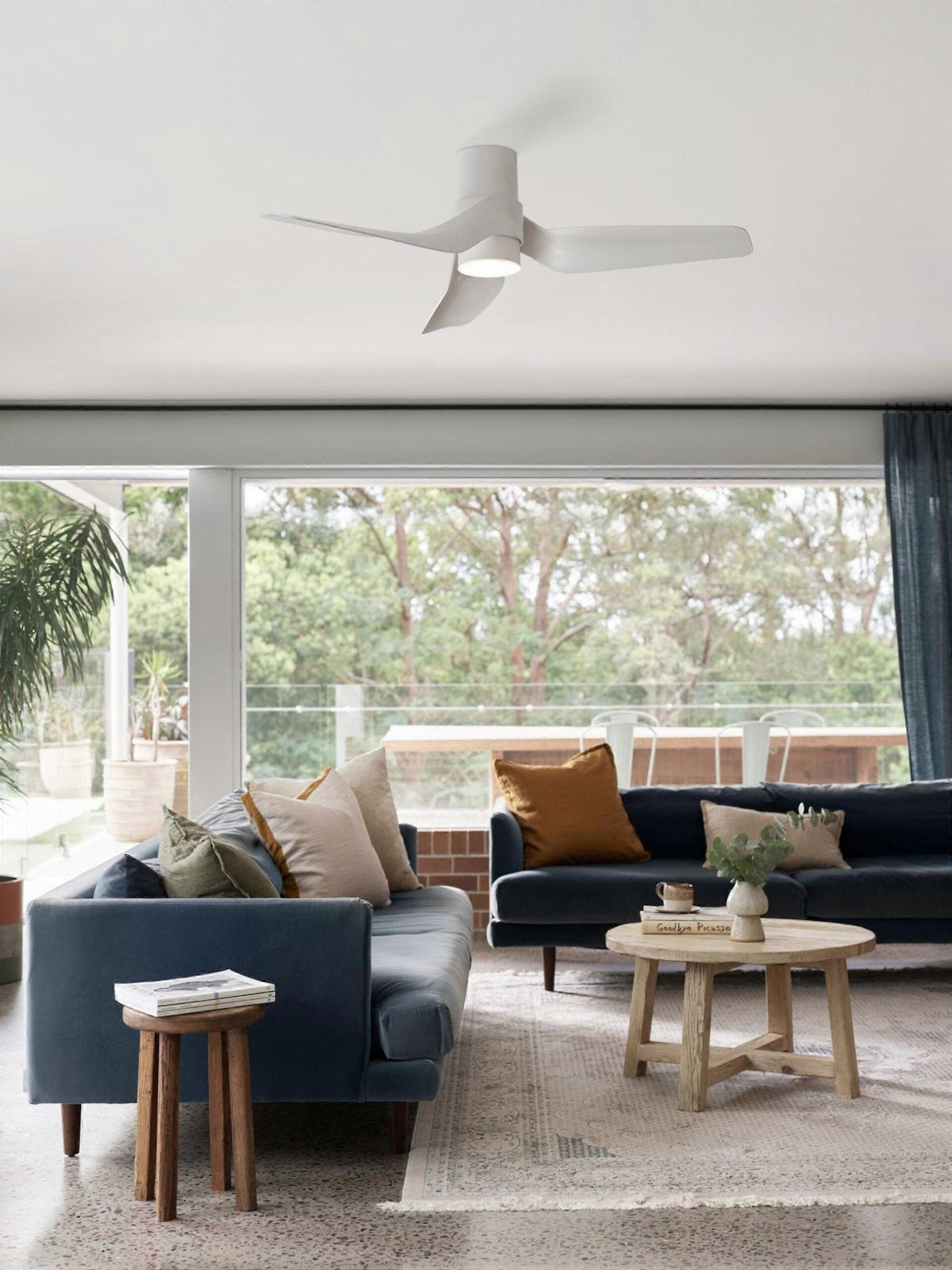 Ventilador de techo DC Nautica blanco con LED - Imagen 2