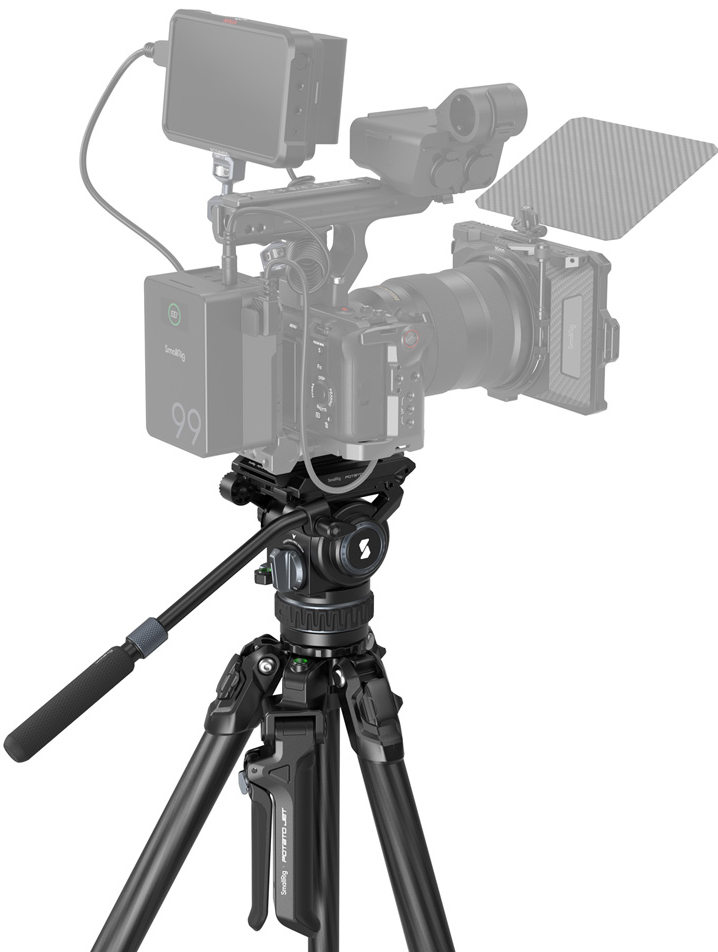 SMALLRIG 4259 x Potato Trípode Carbon Jet Tribex Hydraulic - Imagen 5