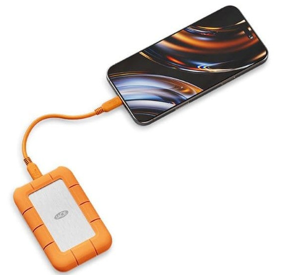 LACIE Disco Duro Rugged SSD4 4TB USB-C Naranja - Imagen 5