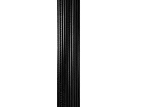 Radiador tradicional de 4 columnas con valvulería – 1800 x 380 mm – Negro