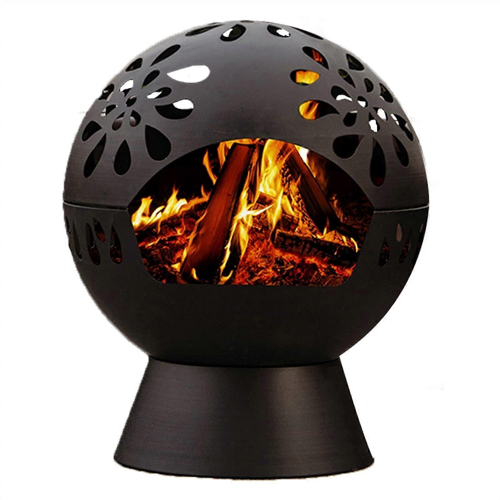 Brasero de leña para exterior con parrilla para cocinar, calefactor 3 en 1 para patio y jardín
