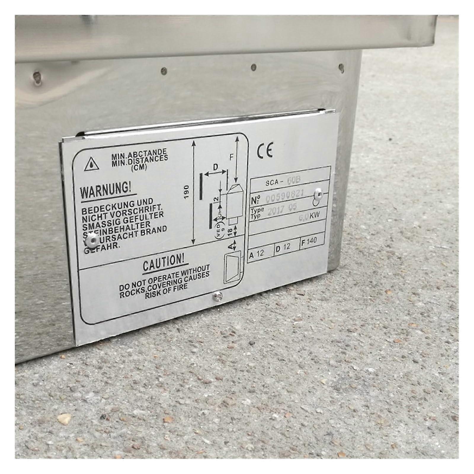 Estufa de sauna de acero inoxidable de 9kW con panel de control para sauna doméstica de vapor seco, calentamiento rápido - Imagen 4