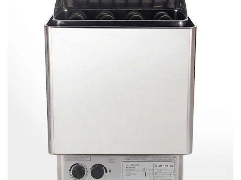 Calentador de sauna de acero inoxidable de 9kW con generador de vapor, calentamiento rápido y control digital para el hogar