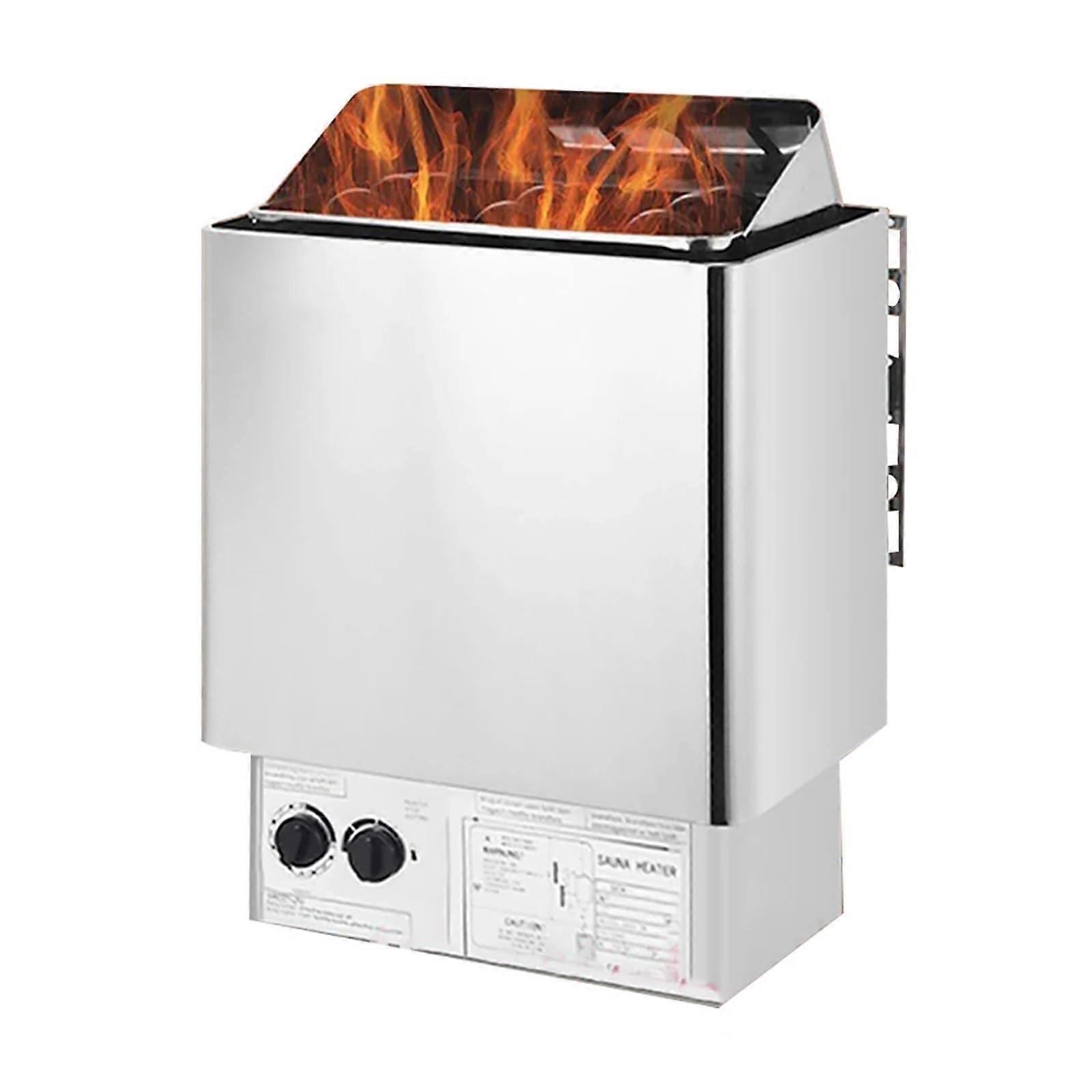 Calentador de sauna de acero inoxidable de 9kW con generador de vapor, calentamiento rápido y control digital para el hogar - Imagen 4