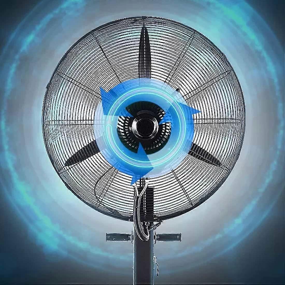 Ventilador de pie nebulizador de exterior de 66 cm (26 pulgadas) con nebulización fina, refrigeración de largo alcance, aspas resistentes al óxido - Imagen 4