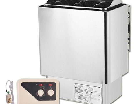 Estufa eléctrica para sauna de 9kW de acero inoxidable con controlador externo para el hogar y el spa