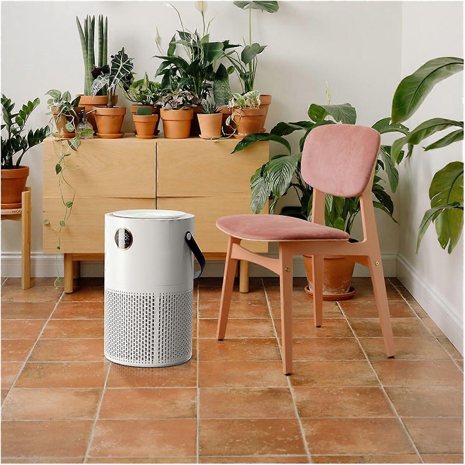 Purificador de aire portátil recargable por USB con filtro HEPA H13, 10000mAh, silencioso para oficina en casa y escritorio, blanco - Imagen 4