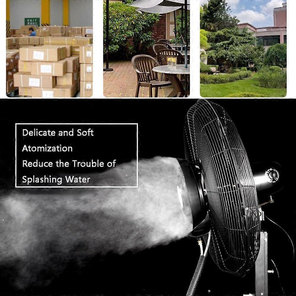 Ventilador nebulizador comercial de 30 pulgadas con depósito de 11 galones, climatizador de pie para exterior de 380W para invernadero y patio - Imagen 5