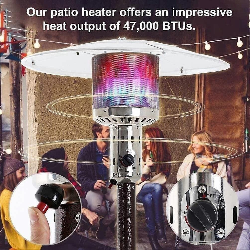 Calefactor de terraza de exterior de pie, montaje sencillo, calefacción de calidad comercial y diseño moderno para patio - Imagen 4