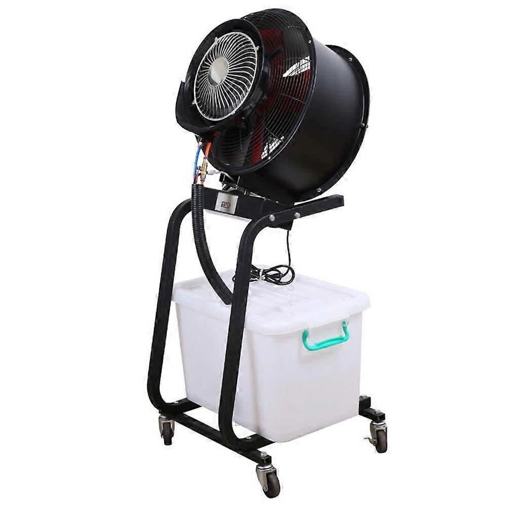 Ventilador nebulizador industrial de 230 W con depósito de 46 L para la refrigeración de almacenes y eventos exteriores