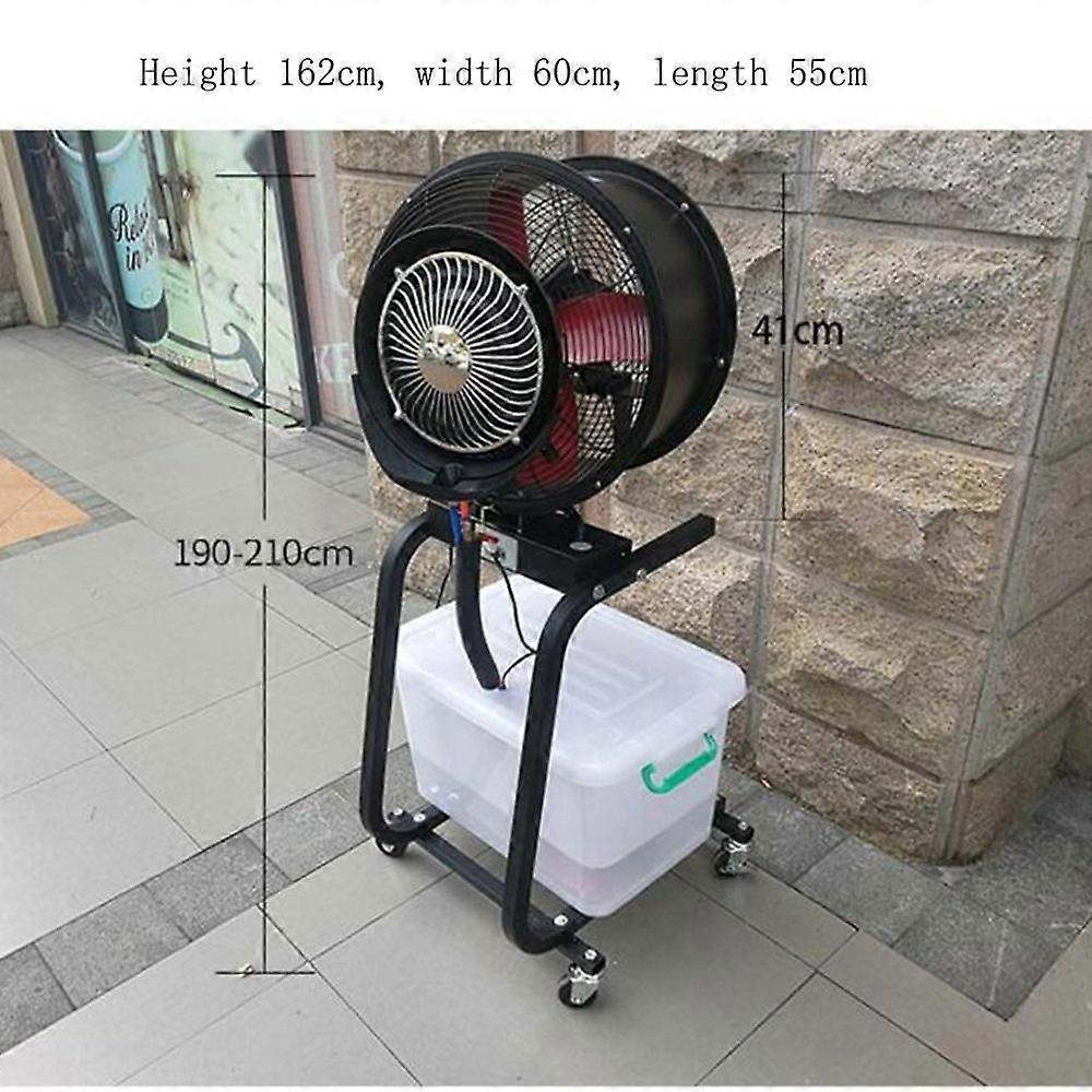 Ventilador nebulizador industrial de 230 W con depósito de 46 L para la refrigeración de almacenes y eventos exteriores - Imagen 3