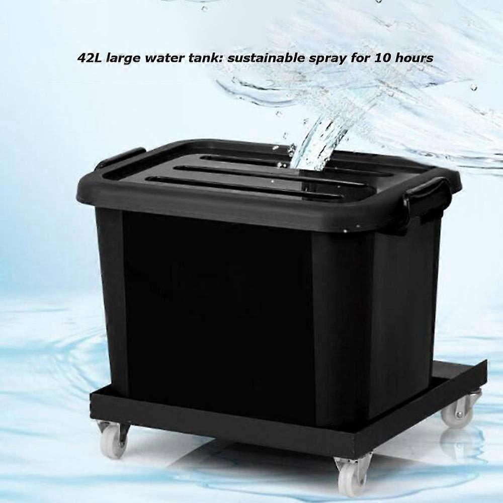 Ventilador nebulizador industrial de 65cm con 3 velocidades y oscilación de 90° para uso en fábricas - Imagen 5