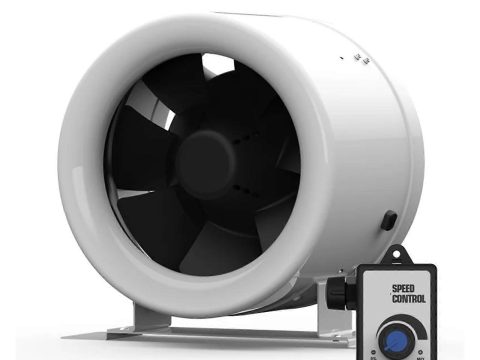 SEA250 Ventilador en línea sin escobillas de 10 pulgadas 220V para ventilación de cultivos hidropónicos con rendimiento estable
