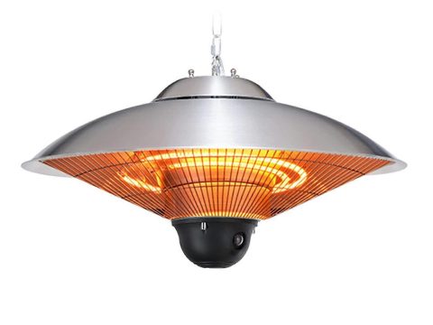 Estufa de techo para exterior 2210W con mando a distancia, 2 niveles de calor, bajo deslumbramiento, para uso interior y exterior
