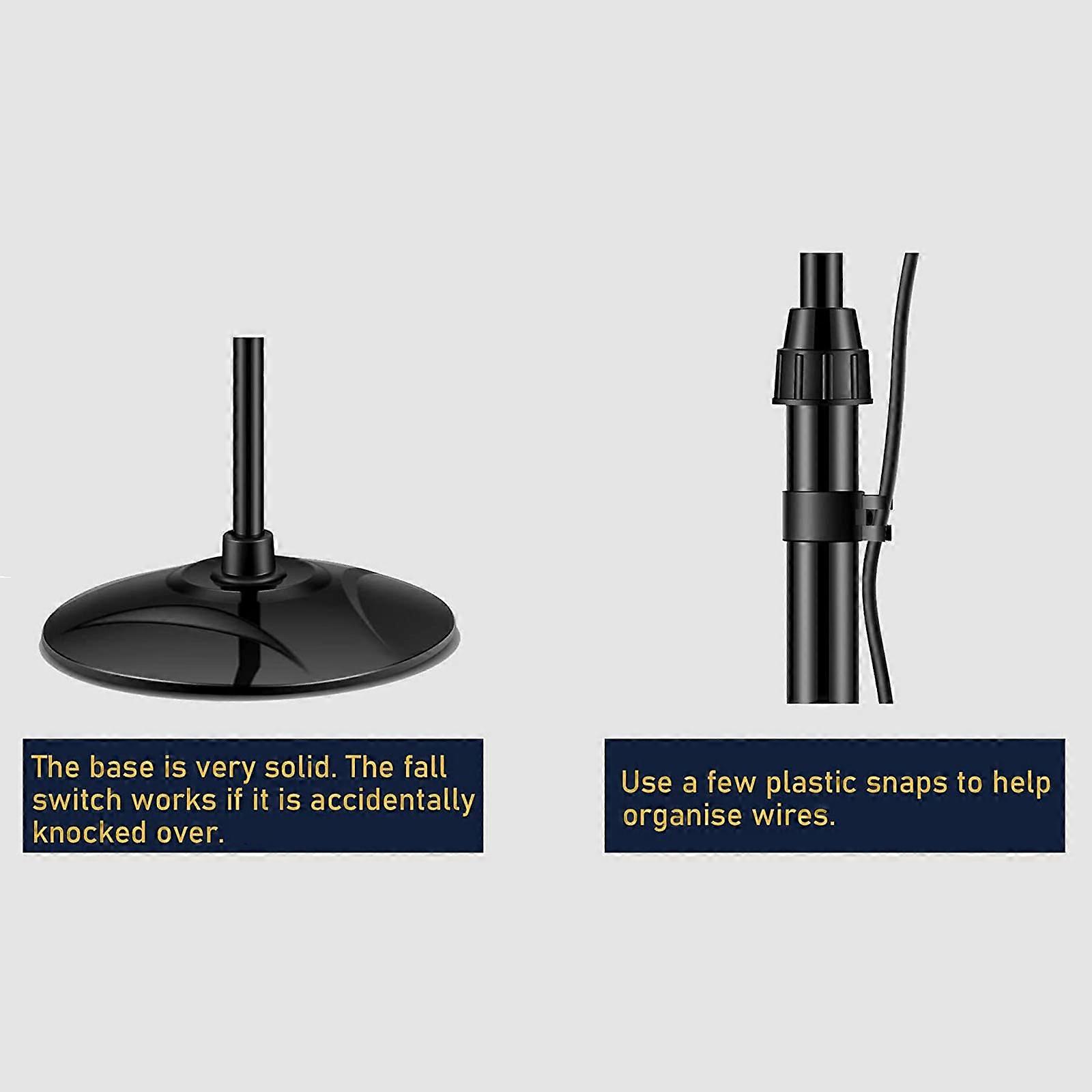Conjunto de calefactor eléctrico de patio con altura de calor regulable, calefactor de exterior de pie para jardín, cenador y balcón - Imagen 4