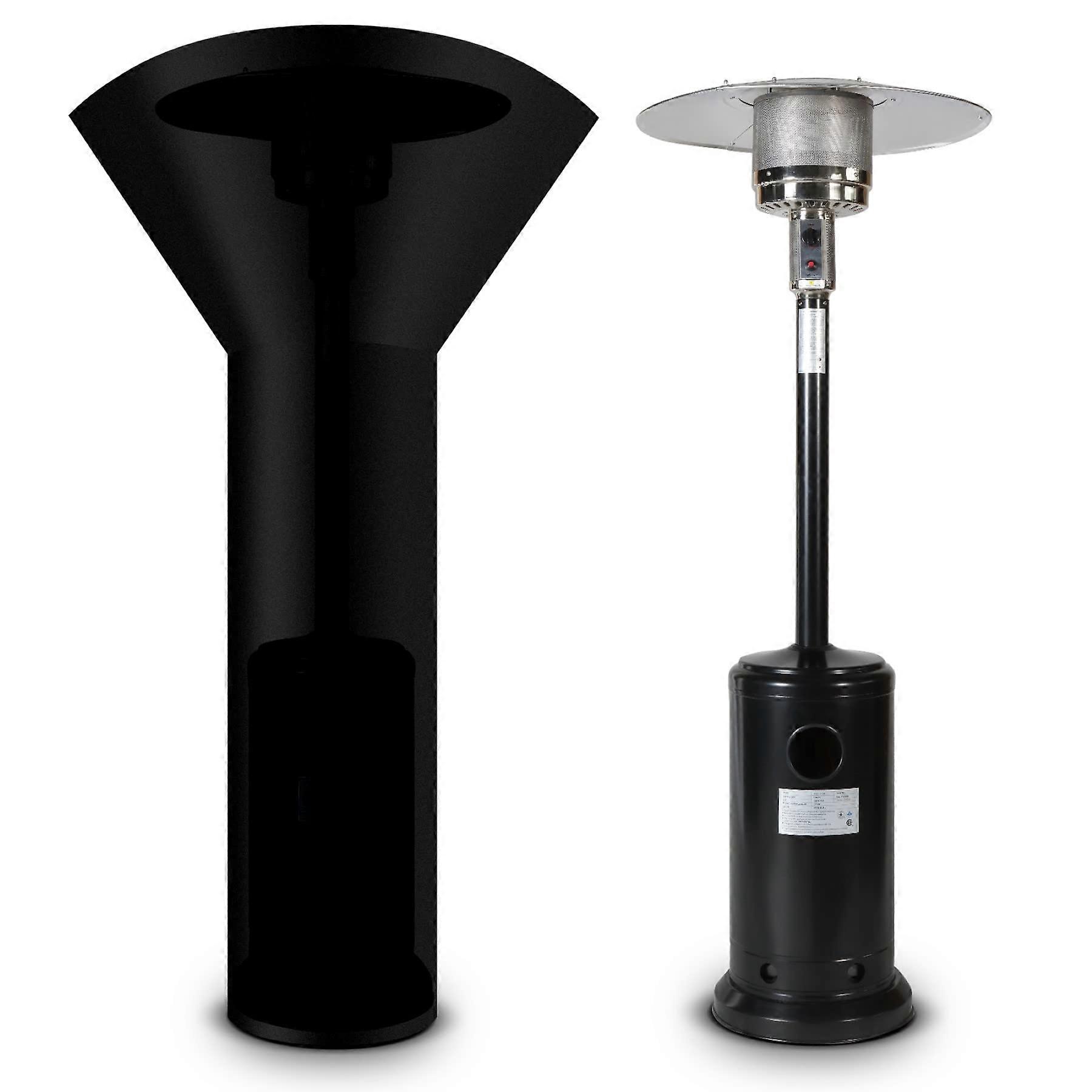 Calefactor de terraza exterior de propano 46000 BTU de calentamiento rápido con ruedas y funda para jardín y patio - Imagen 4