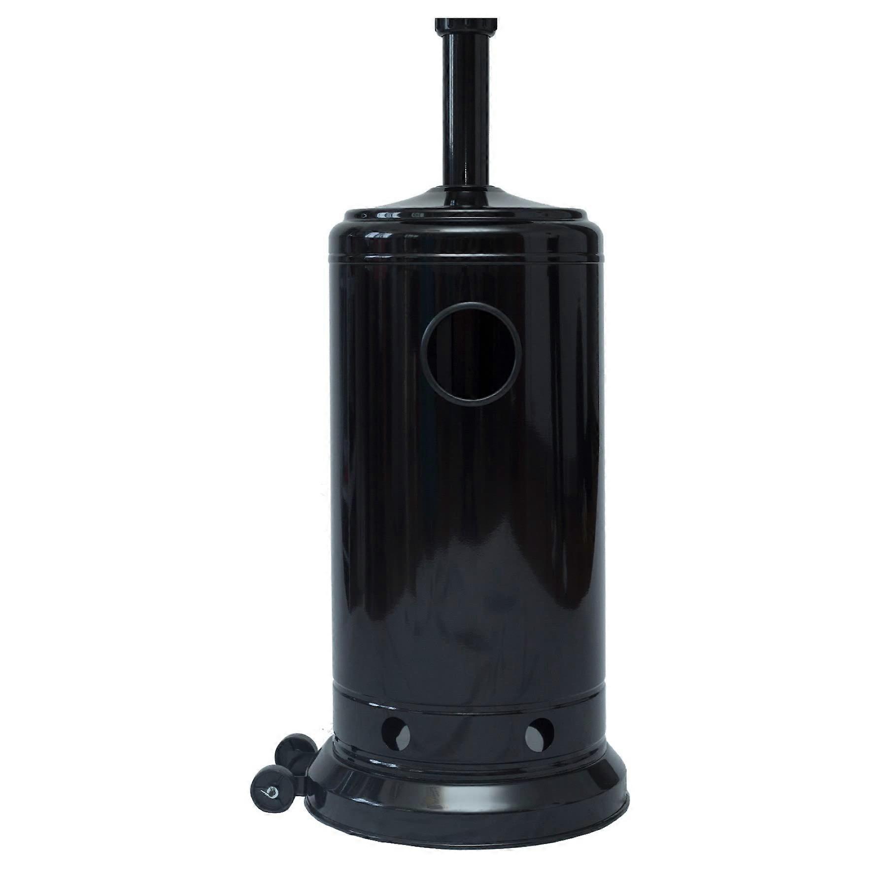 Calefactor de terraza exterior de propano 46000 BTU de calentamiento rápido con ruedas y funda para jardín y patio - Imagen 5