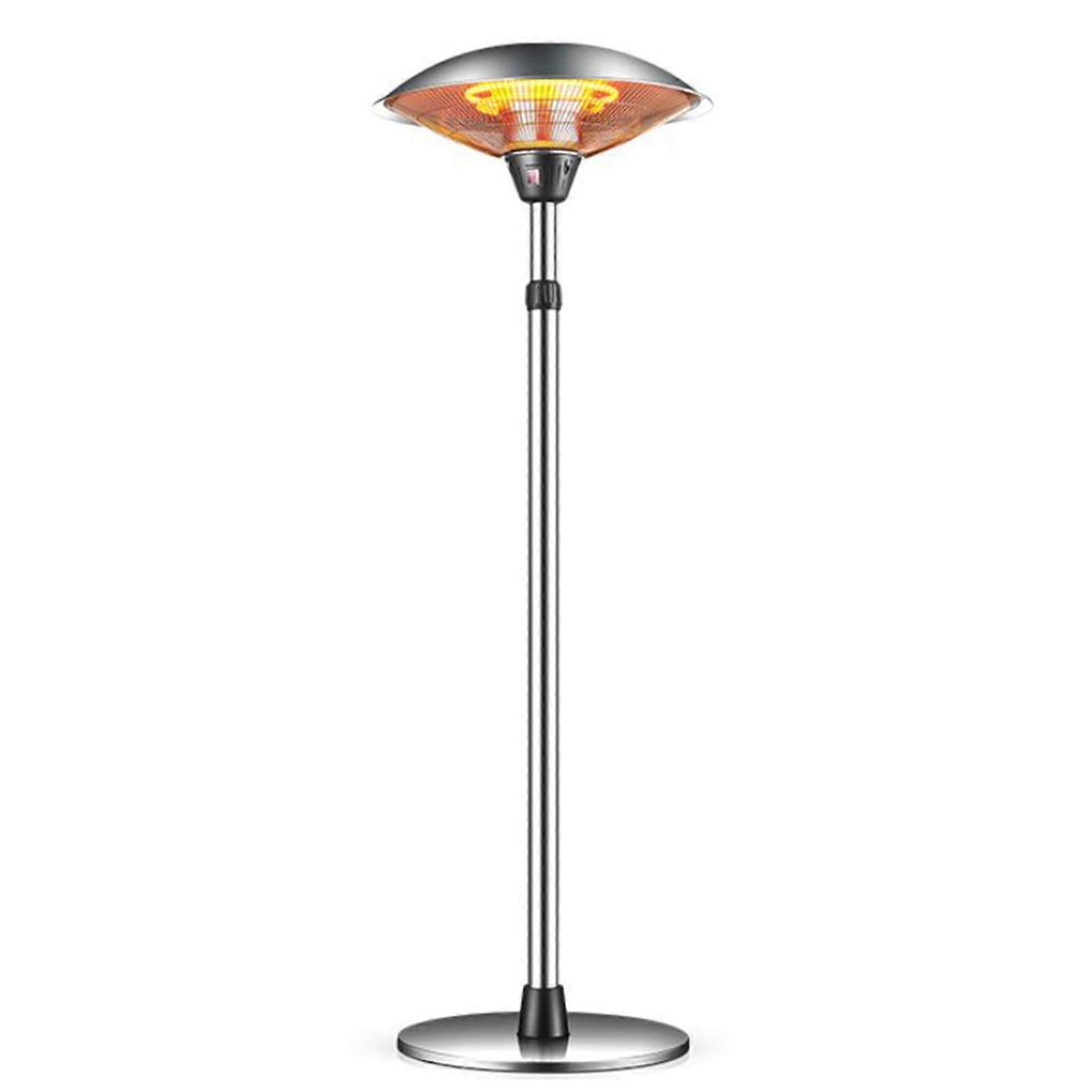 Calefactor de terraza de 2200W de calefacción infrarroja, estanco, con 3 ajustes de calor y soporte regulable para exterior