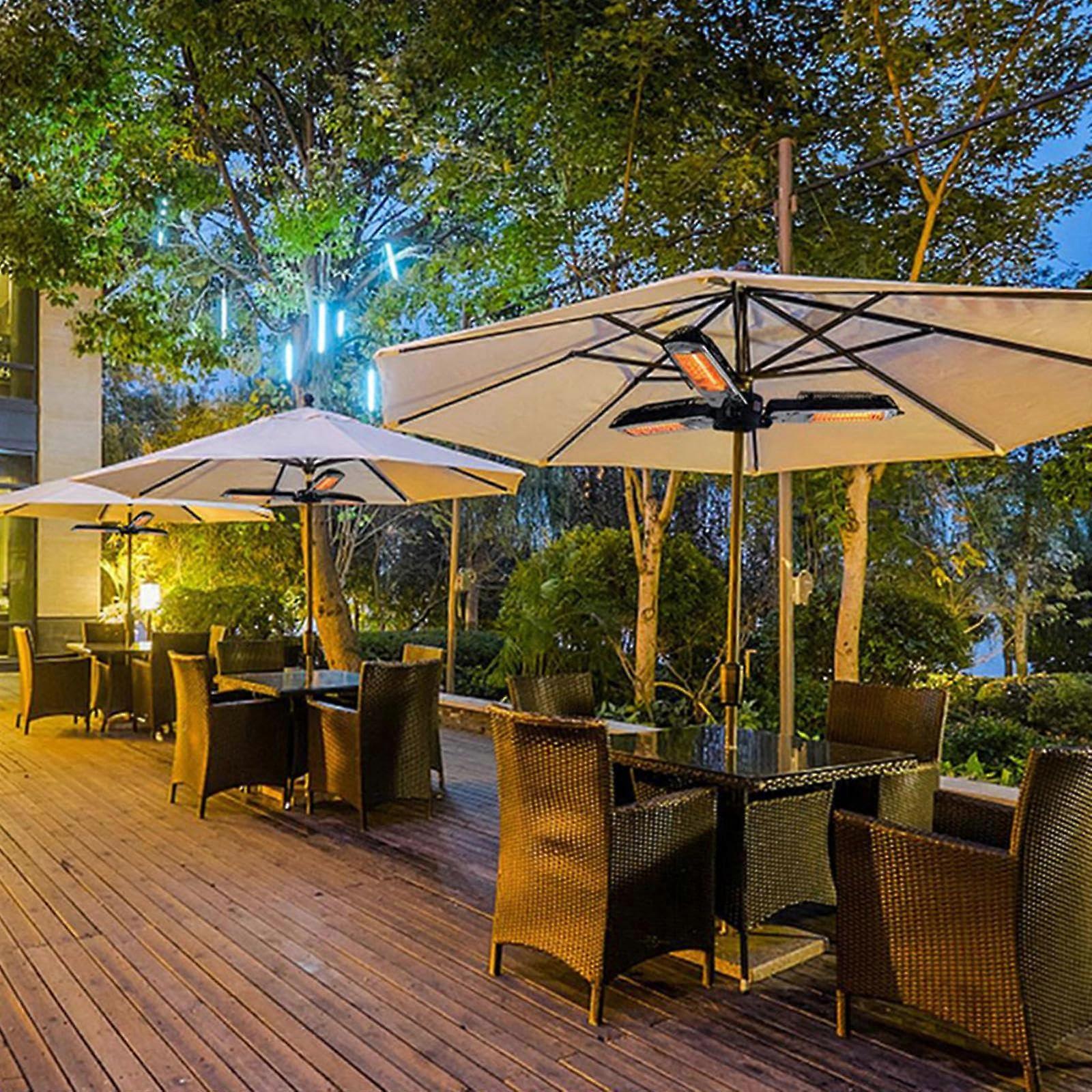 Calefactor eléctrico infrarrojo de exterior para sombrilla de terraza, uso comercial y residencial - Imagen 3