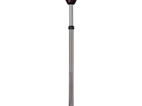 Estufa de terraza de infrarrojos IP44 resistente a la intemperie, de acero inoxidable, montaje en sombrilla, con 3 niveles de potencia