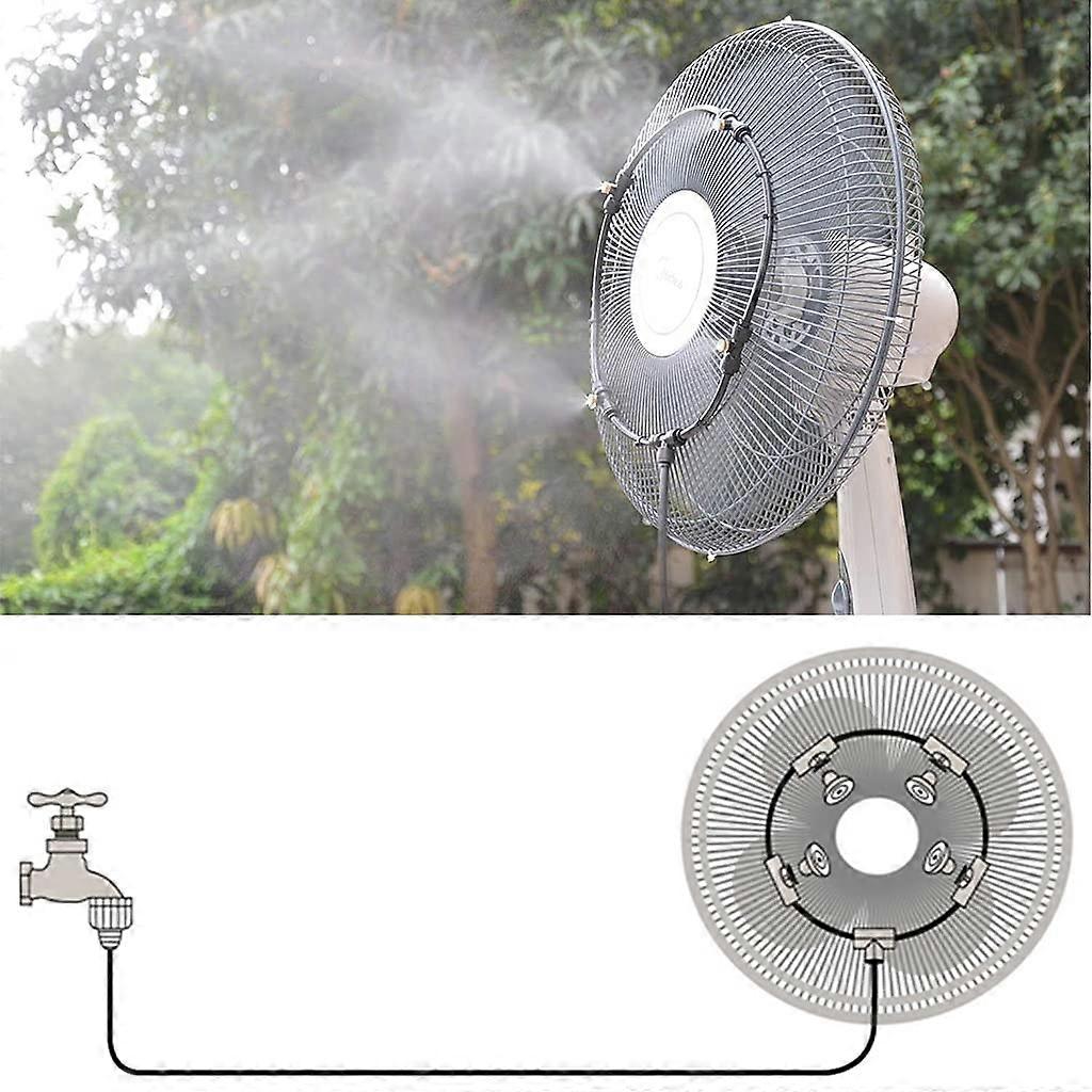 Sistema de nebulización para terraza de 15 m, kit de refrigeración exterior para montar uno mismo para el riego del jardín y la cama elástica - Imagen 2