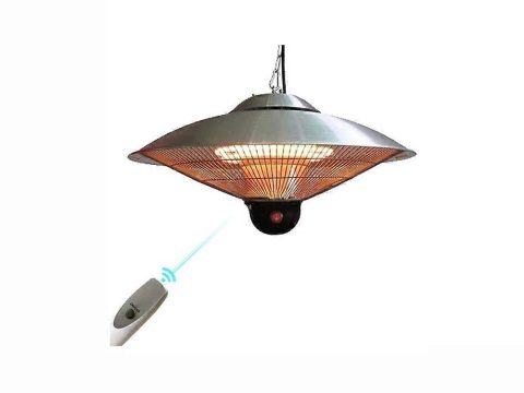 Estufa de terraza de techo de fibra de carbono para exterior con diseño impermeable y control multimodo