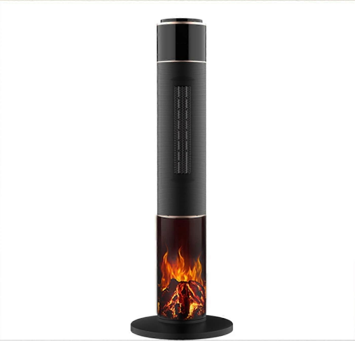 Calefactor de terraza infrarrojo de exterior con luz de llama LED, calefactor eléctrico de pie de 220V resistente a la intemperie