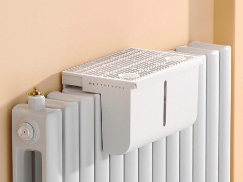 Humidificador de radiador con ventana transparente para el nivel de agua, ahorro de energía, modelo colgante de 2,8 L