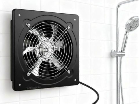 Extractor de pared antideflagrante 250×250 mm, silencioso, estanco, de metal, 220 V