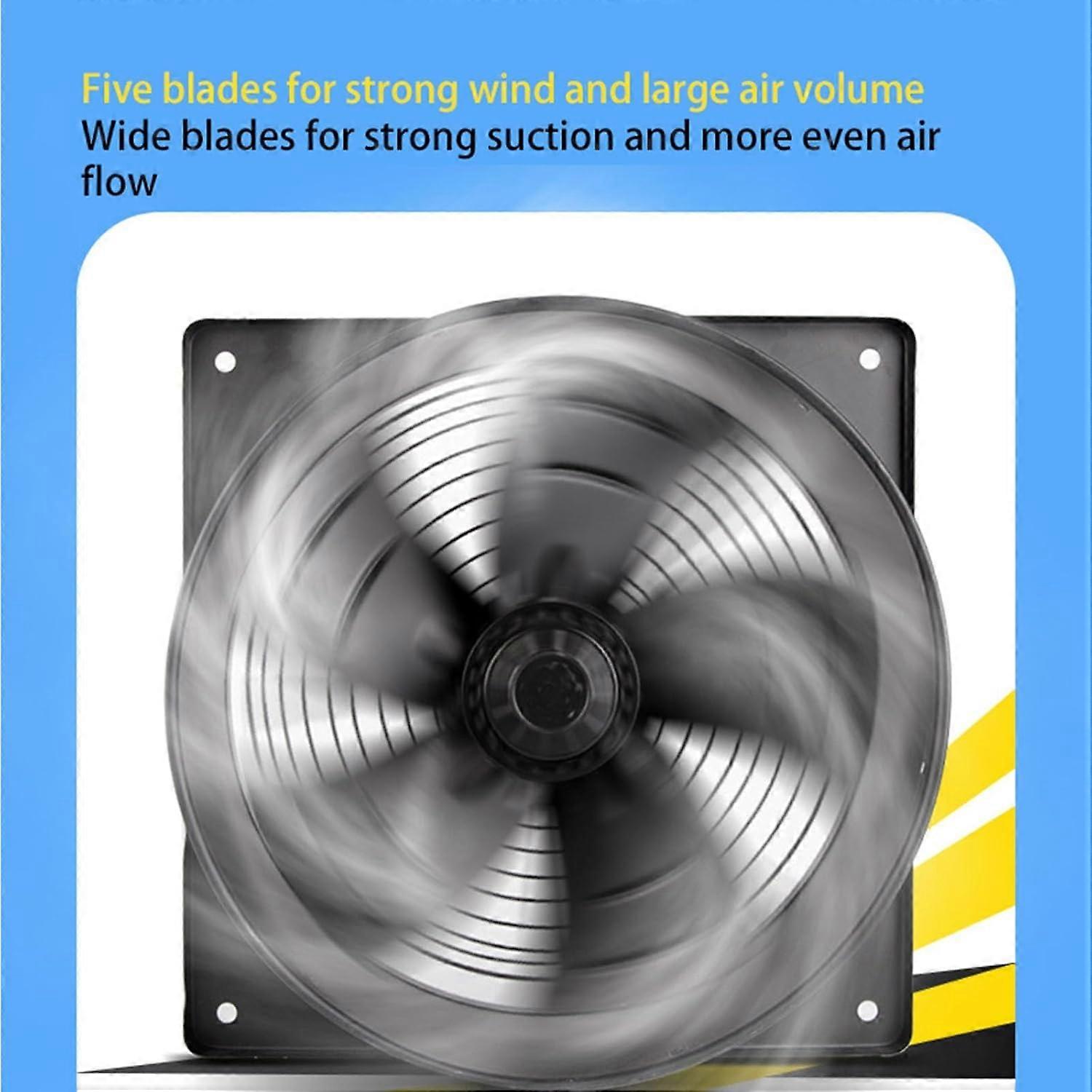 Ventilador extractor industrial mural de bajo ruido, ideal para la ventilación de almacenes, cocinas y sótanos. - Imagen 4