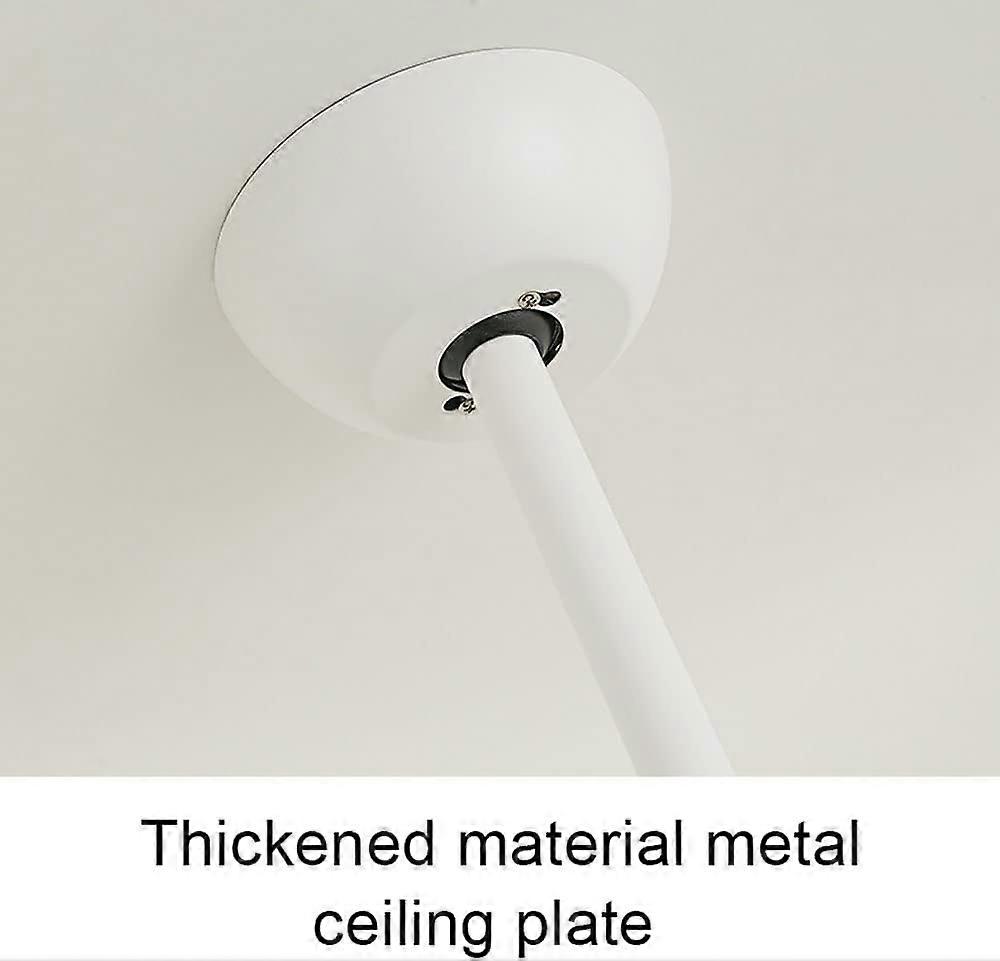 Ventilador de techo LED moderno con luz, silencioso y de bajo consumo, mando a distancia, aspas de acrílico 90cm - Imagen 2