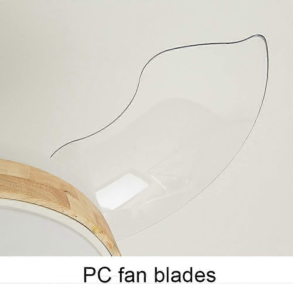 Ventilador de techo LED moderno con luz, silencioso y de bajo consumo, mando a distancia, aspas de acrílico 90cm - Imagen 3