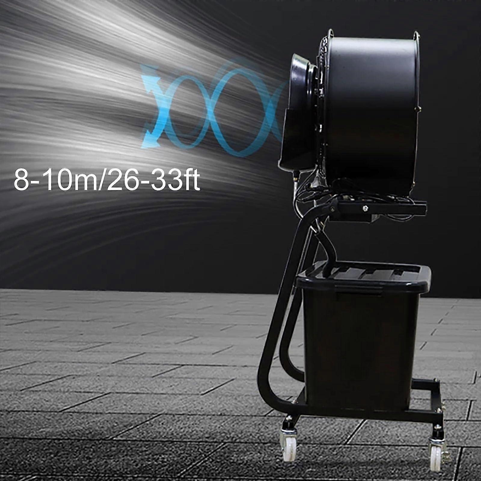 Ventilador de pie nebulizador industrial de 40 cm (16 pulgadas) con 3 velocidades y oscilación de 90° para refrescar su terraza - Imagen 2