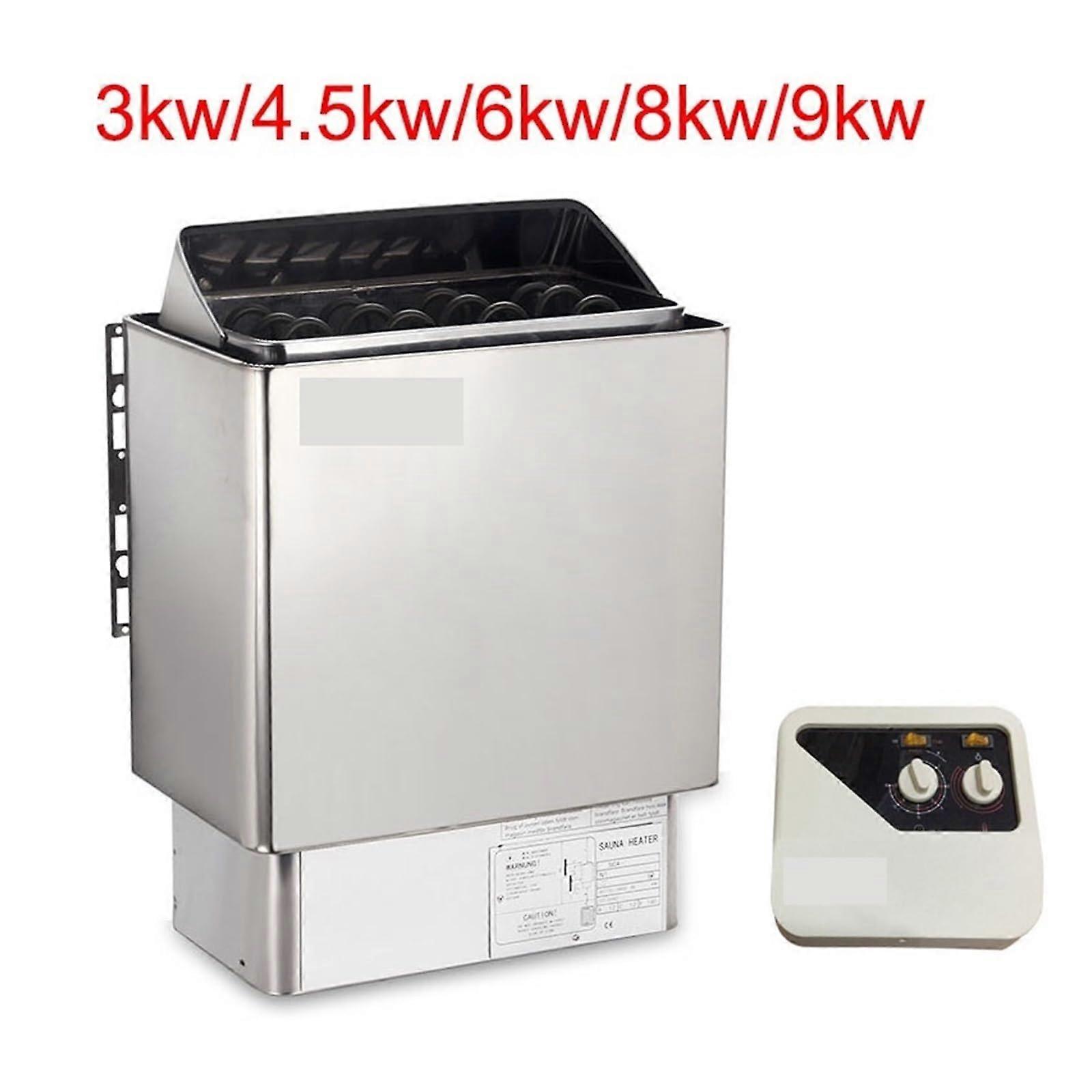 Calentador de sauna de 9kW con mando de rueda, generador de vapor para sauna doméstica de 6kW para sauna seca - Imagen 2