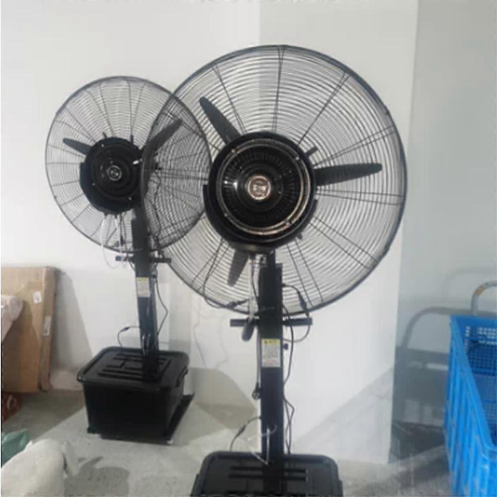 Ventilador de pie nebulizador para exterior de 26 pulgadas, ventilador de refrigeración industrial estanco con altura regulable y 3 velocidades - Imagen 4