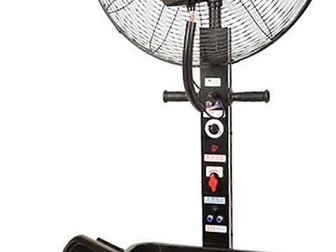 Ventilador nebulizador de pie de 55cm con 3 velocidades de refrigeración para terraza exterior, jardín e invernadero