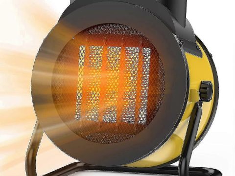 Calefactor eléctrico portátil mejorado de 1500w con 3 modos y protección contra sobrecalentamiento y vuelco 9