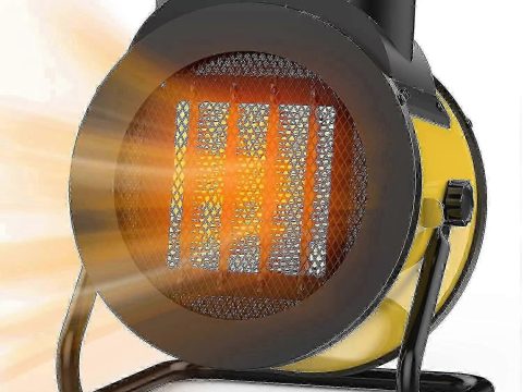 Calefactor de apoyo mejorado Calefactor eléctrico portátil 1500w con 3 modos Protección contra sobrecalentamiento y vuelco 9