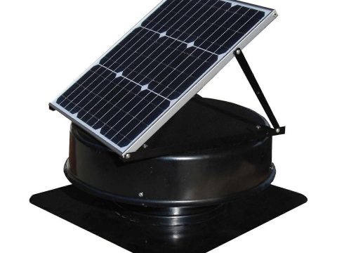 Extractor solar de tejado de aleación de aluminio, ventilador de extracción conmutable, ventilador de presión negativa SRVF-320