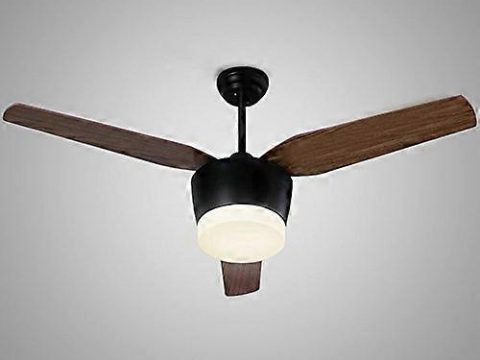 Ventilador de techo LED moderno de 105cm con luz, mando a distancia, bajo consumo, bajo nivel de ruido, para dormitorio Ref:6432